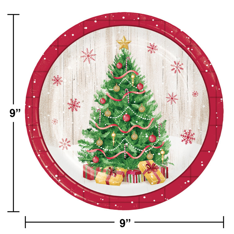 Creative Converting Vintage Christmas Paper Plates 24 ct Wayfair